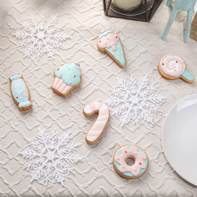 Six Piece Gingerbread Cookie Table Ornaments