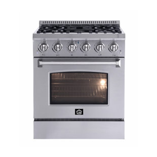 Plaque de cuisson à gaz 30 po avec 5 brûleurs italiens Gmp et four à convection en acier inoxydable GMP WFG3001S