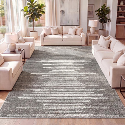Tapis gris / crème Worsham Aya