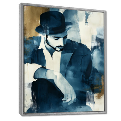 The Inquiring Mind Musician Man II - Musician Wall Art Living Room