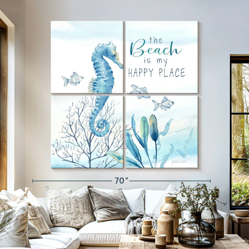 Grande mer bleue Aletra V, H 57 po x l 57 po