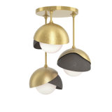 Brooklyn 3 - Light Double Shade Semi Flush Mount