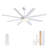 62 inch Ceiling Fan with Light and Remote Control-2084027503