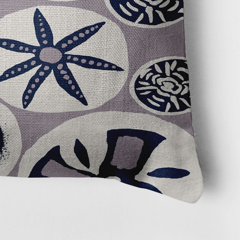 Housse et insert de coussin rectangulaire en faux lin Algoa Treasure, Lavande