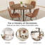 Ensemble de table de salle à manger ronde, petite table de salle à manger ronde Mid-Century moderne, gain de place (1 table + chaises)-1409531309-1409531308