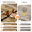 Wood Dining Table Set For 6，71"  Rectangular Table With Metal Frame & Natural Finish-1579897032-1579896885