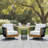Marne Outdoor 3-Piece Acacia Wood Conversation Set With Woven Rope & Ceramic Side Table-124882503