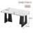 Dining Table (White; Black)