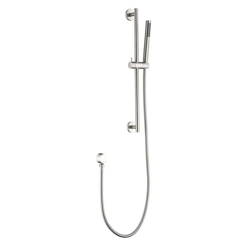 Handheld Shower With 59 - Inch Hose And 28 Slide Bar, Height Flexible Quality, Brushed Nickel Finish, Stainless Steel For Long Run Use Bar Hose, Adjustable Height, Steel, Functional Spray Settings