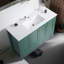 Meuble-lavabo de salle de bain avec lavabo en céramique, 4 portes et 2 tiroirs-1172673604