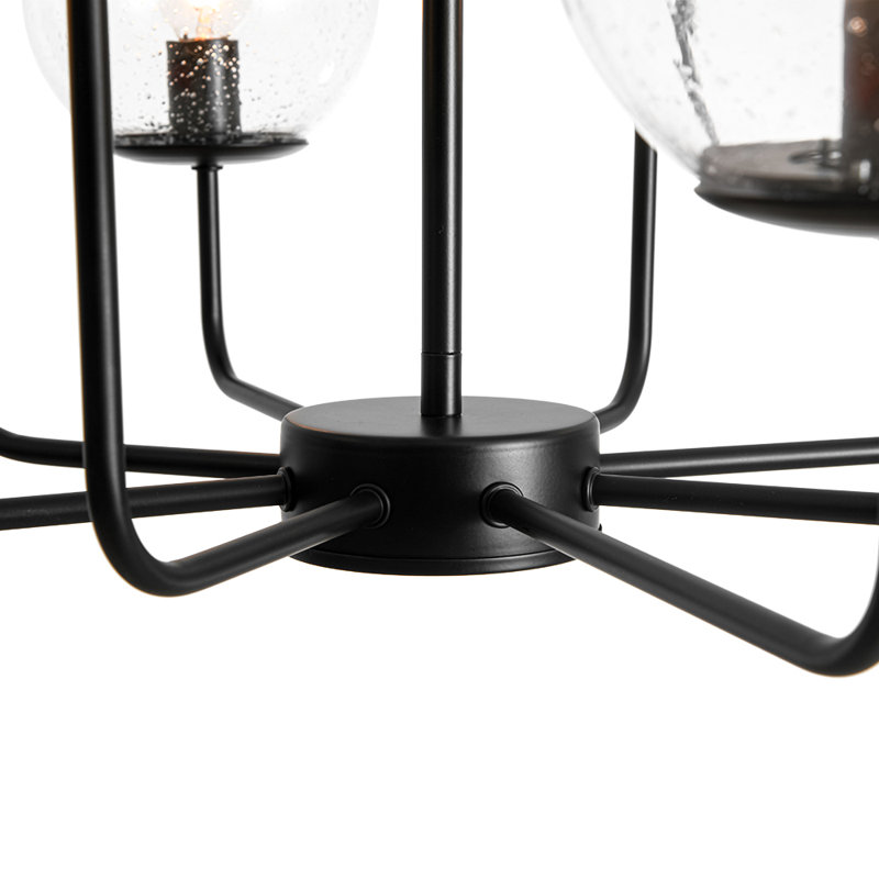 Lustre linéaire en coin 8 lumières Spoutnik