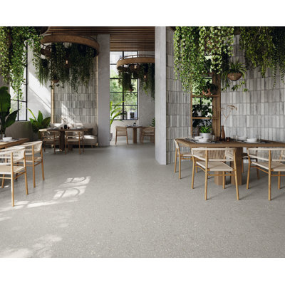 Santi Gris 3D Terrazzo-Look 32"X32" Porcelain Tile