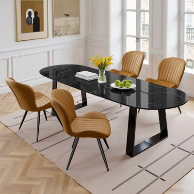 Upholstered Dining Chairs in Scandinavian Style