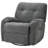 Modern Chenille Swivel Rocking Gray Recliner-591923574