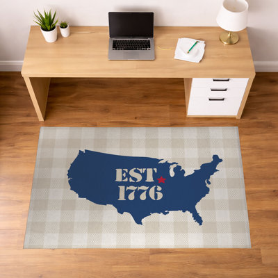 Tapis de sol antidérapant EST 1776 Gingham