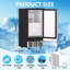 Machine à glaçons 15,75 po 120 lb autoportante / encastrée en acier inoxydable avec bac 30 lb, cuillère à glace-123440593