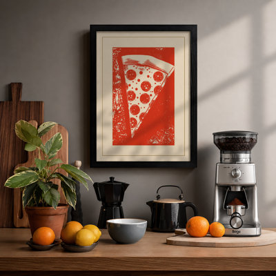 Pizza Pop Modern - Framed Print