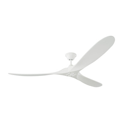 Élégance élégante: ventilateur de plafond blanc mat de 70 po Maverick par Visual Comfort
