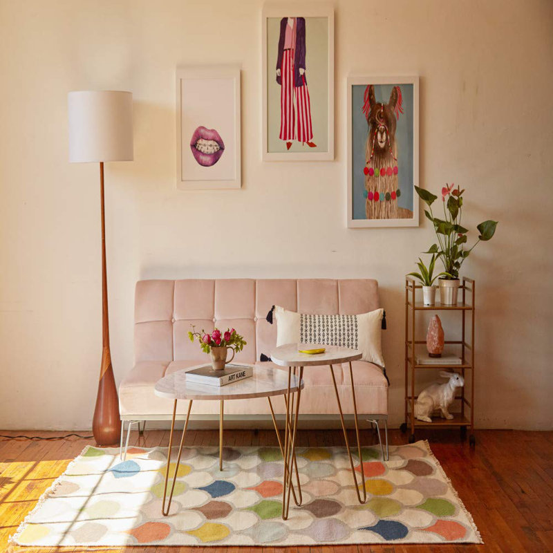 Emilio 65'' Mint Green Traditional Floor Lamp