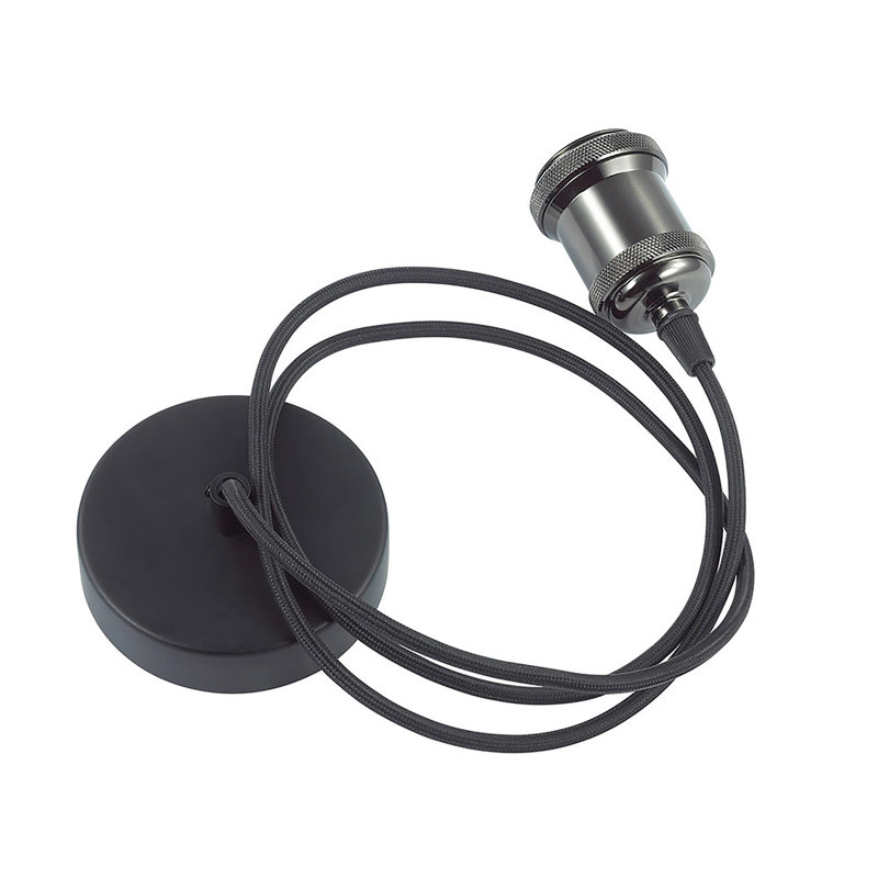 Capron 1 - Light Single Pendant, Gun Metal/Black