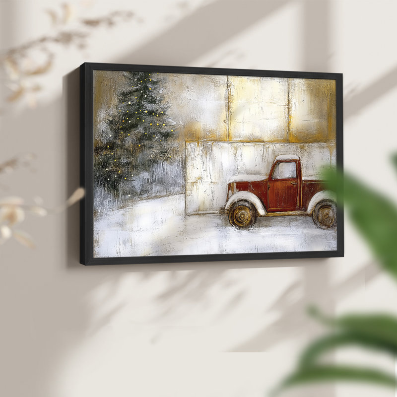 Chirstmas Art-DXLI -Framed Print - Restickable, H 16 po x l 20 po, Noir, noir, noir, noir