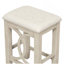 Farmhouse 3PCS Counter Height Dining Table Set With USB Port And 2 Upholstered Stools-1924147386-1924147388
