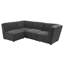Fauteuil rembourré gris anthracite Ortega