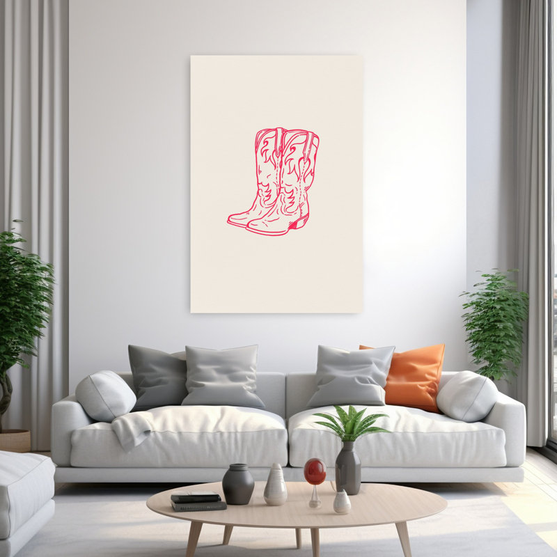 Art contemporain contemporain rétro rustique, H 60 po x l 40 po, Rose