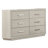 61.6" W Transitional Dresser, Light Gray