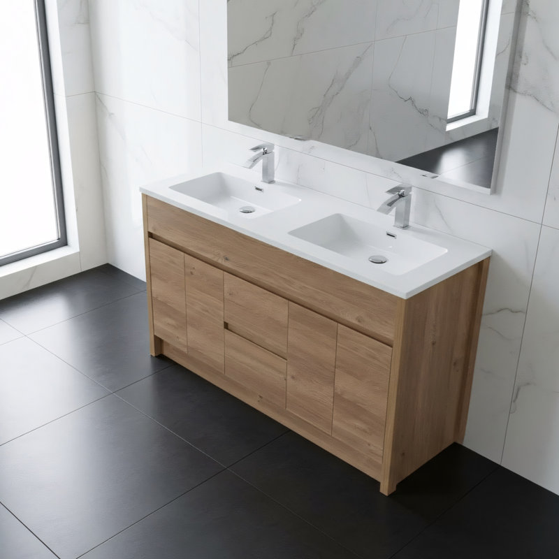 Ensemble de meuble-lavabo double 59 po Anaheid
