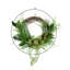 Couronne de vigne avec verdure mixte et nœud décoratif