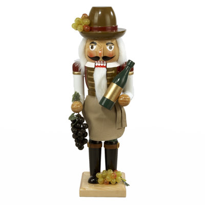 Wooden Wine Grower Nutcracker