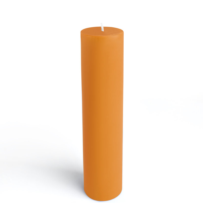 Bougie flottante non parfumée, 1, Orangé, 2 po x 9 po