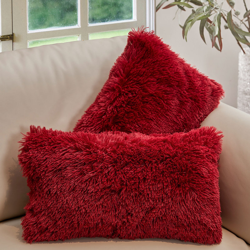Coussins décoratifs Cheer, Marron, Polyester, 12 x 20