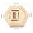 High Quality Solid Wood Hexagon Medal Stands