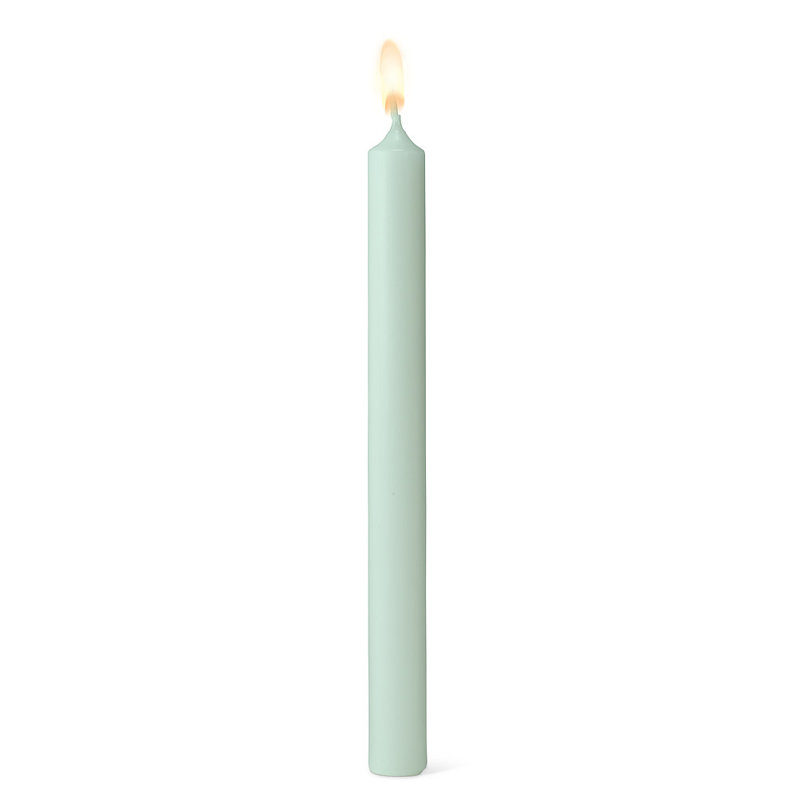 Pièce 4 chandelles droites non parfumées, Vert menthe