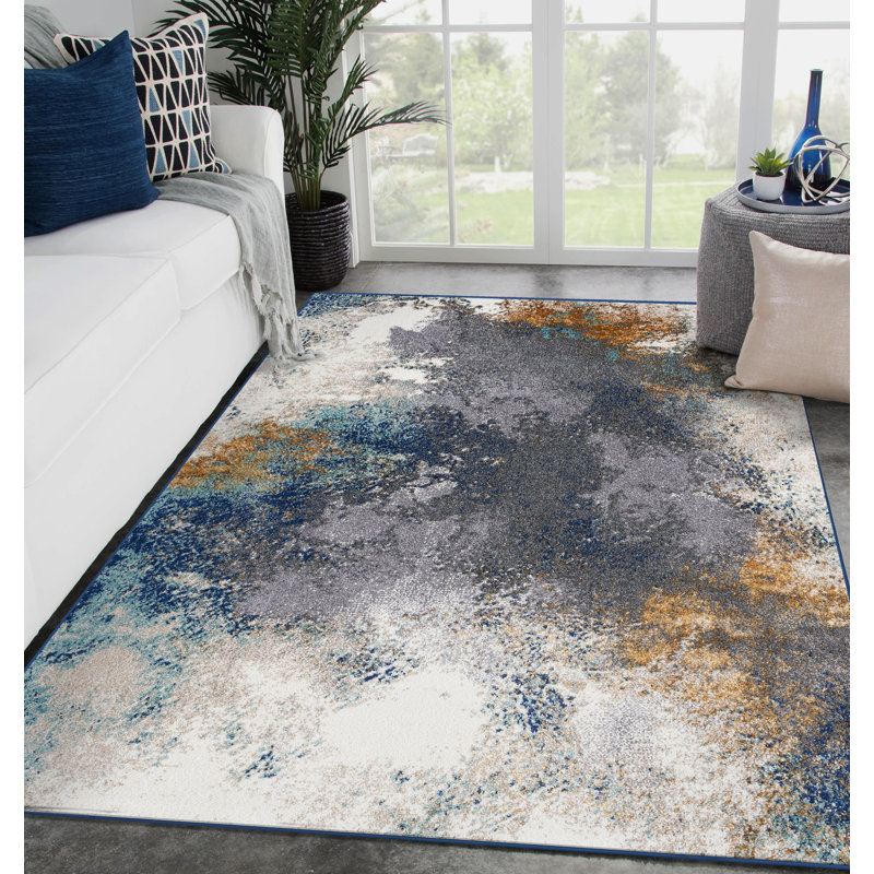 Bellicent  Abstract Indoor Rug, Rectangle 8' x 10'