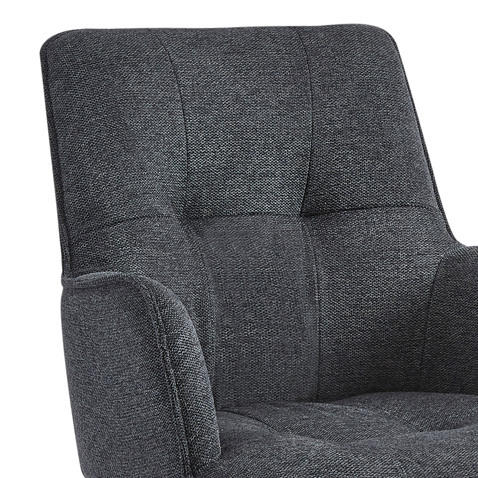 Jadel Office Chair, Dark Gray Basketweave