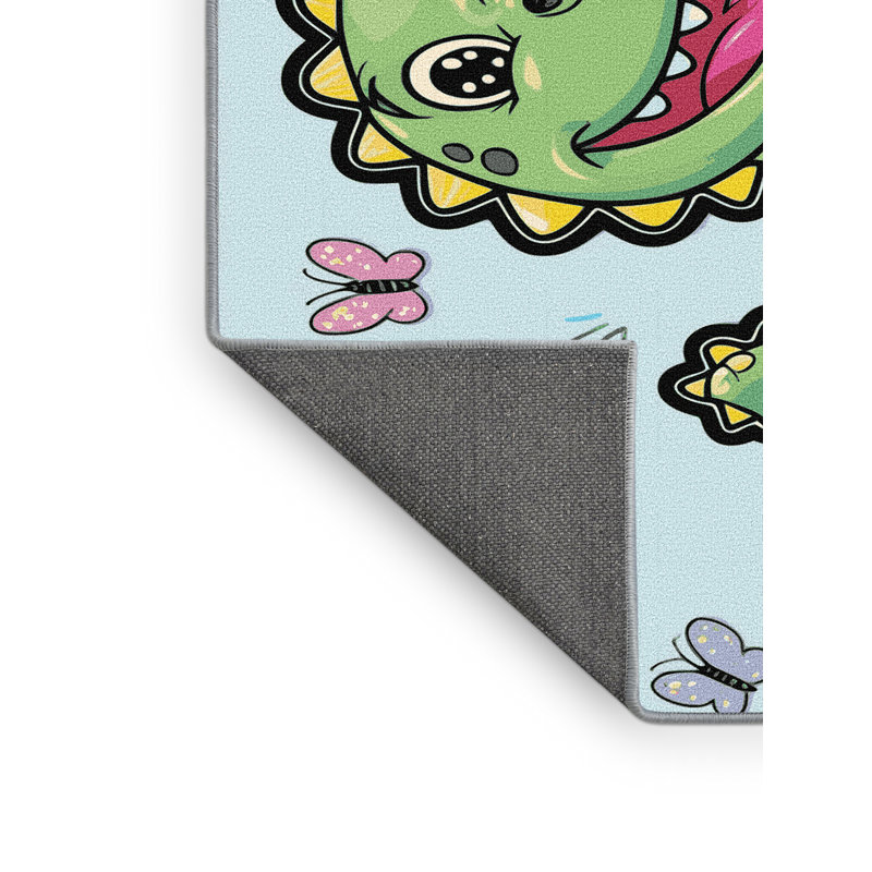 Tapis pour enfants Zoomie Kids, Rectangle 7 pi x 9 pi
