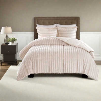Ensemble de literie glamour en fausse fourrure, matériau polyester, style contemporain douillet pour la maison