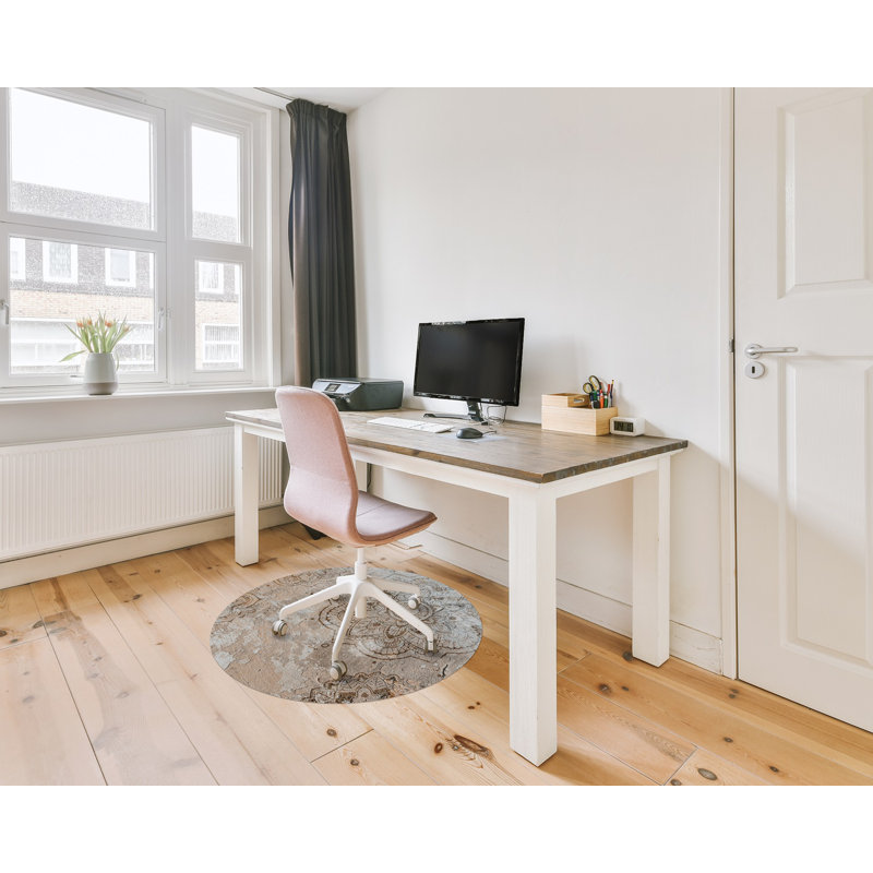 Kathalia Hard Floor Straight Round Chair Mat