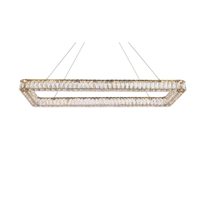 Maart 1 - Light Pendant, 80" H x 50" W x 19" D, Gold