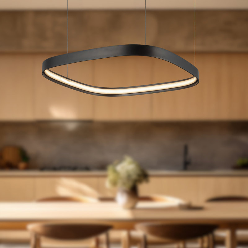 Yukon 1 - Light LED Pendant, 1.5" H x 19.75" W x 19.75" D, Urban Bronze