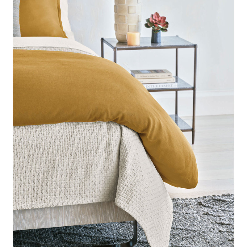 Akela Coverlet, Super King Coverlet, Ivory