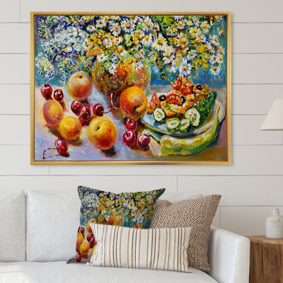 Fruit And Flower Paint Still Life " Fruit And Flower Still Life "