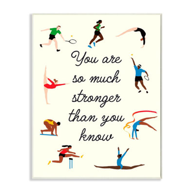 " Stronger Than You Know Phrase Summer Athletes " by Victoria Barnes