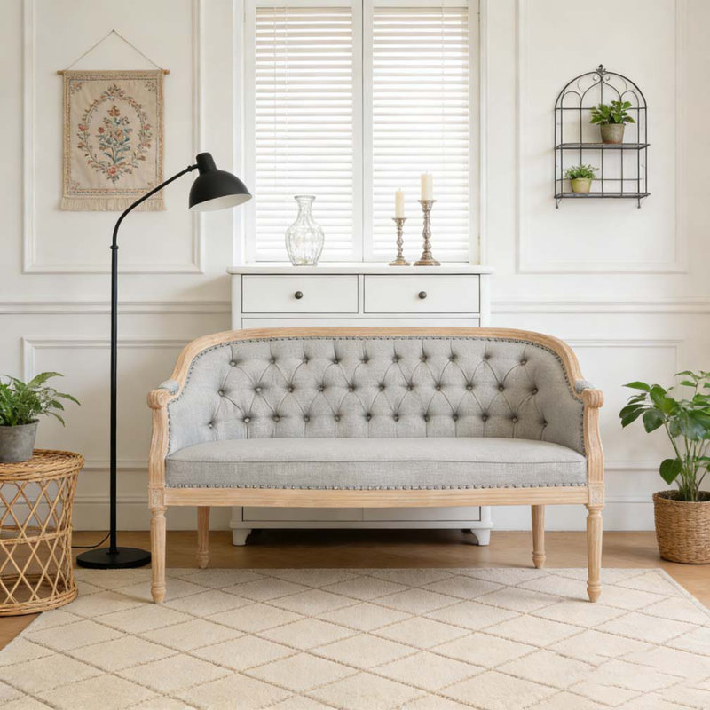 Loveseats Sofa, LIGHT GREY