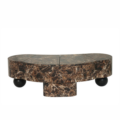 Faux Marble Top Coffee Table
