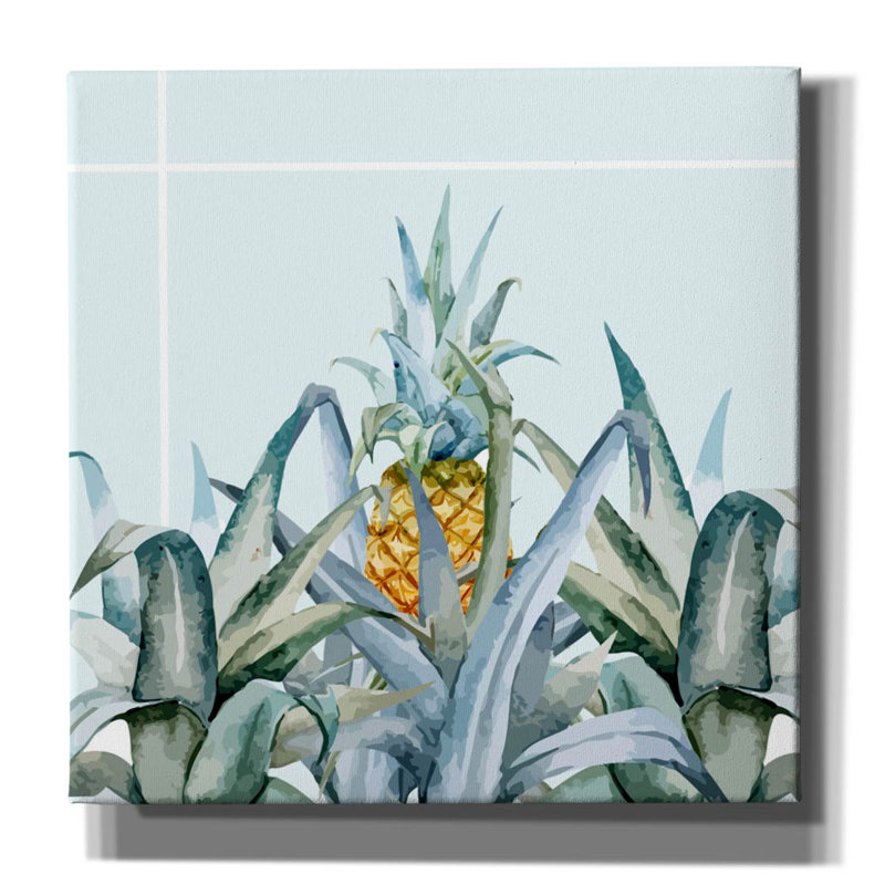 «Tropical Filing» par Mark Ashkenazi, art mural sur toile, H 12 po x l 12 po x P 0,75 po