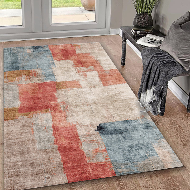 5' X 7' Washable Function Non-Slip Function Area Rug